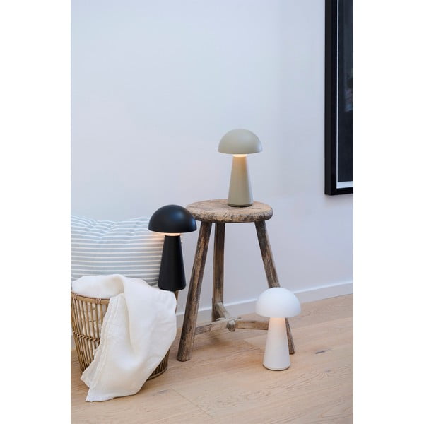 Siva LED stolna lampa s daljinskim upravljačem (visina 28 cm) Sam – Sirius-image-2