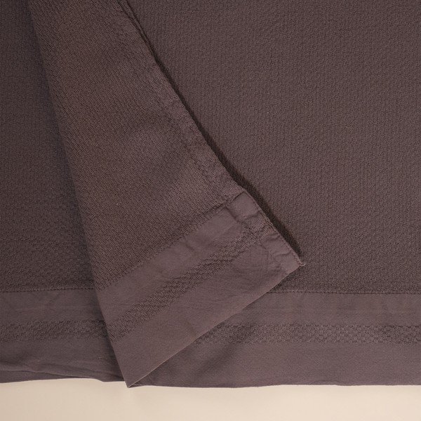 Sivi pamučni prekrivač za bračni krevet 160x220 cm Hasir - Mijolnir-image-3