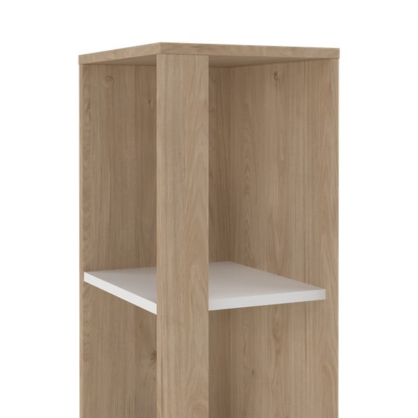Bijela/u prirodnoj boji biblioteka u dekoru hrasta 41x205 cm Sign – Tvilum-image-4