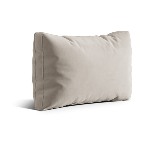 Bež baršunast ukrasni jastuk za sjedeću garnituru Kemi – Cosmopolitan Design-image-1