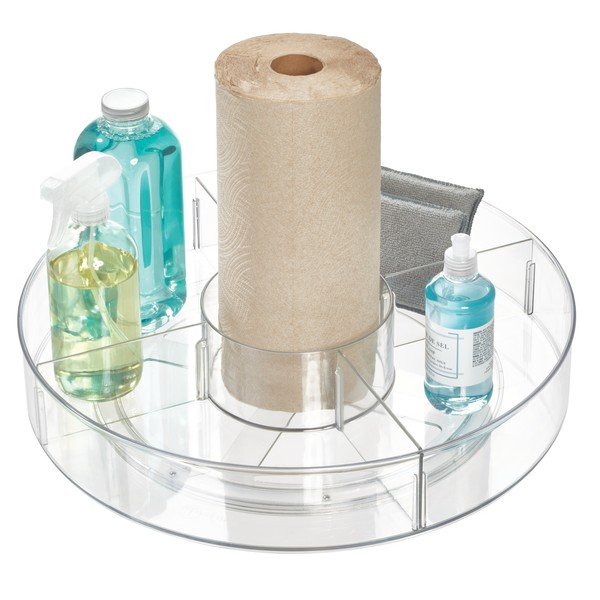 Okrugla prozirna kutija za pohranu iDesign The Home Edit, ⌀ 45,7 cm-image-2