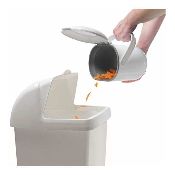 Bijelo-siva kanta za kompostabilni otpad Addis Caddy, 2,5 l-image-2