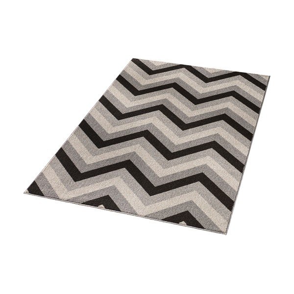 Crni tepih Chateau Chevron, 70x140 cm-image-2