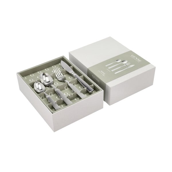 Pribor 16 kom od nehrđajućeg čelika u srebrnoj boji Ranka – Gense-image-1