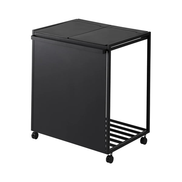 Crna metalna kanta za smeće za odvojeni otpad Tower – YAMAZAKI