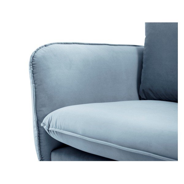 Svijetloplava baršunasta sofa Cosmopolitan Design Vienna, 230 cm-image-4
