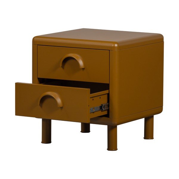 Oker žuti metalni noćni ormarić Rune – WOOOD-image-3