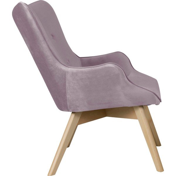 Baršunasta fotelja u boji lavande Niko – Ropez-image-3