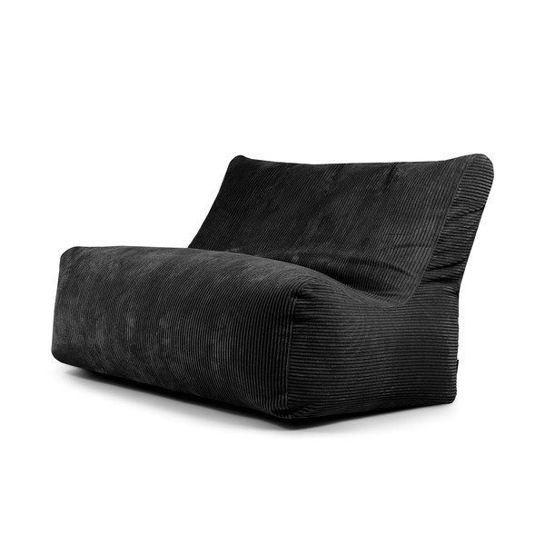 Crna vreća za sjedenje od samta Sofa Seat Lounge – SLOWDOWN