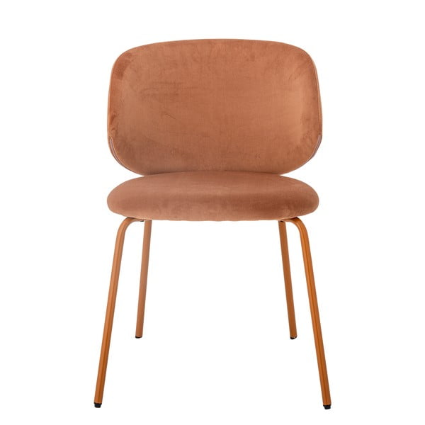 Narančaste baršunaste blagovaonske stolice u setu 2 kom Ponte – Bloomingville-image-2