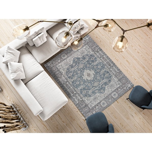 Plavi tepih 120x170 cm Mandala - Universal-image-1