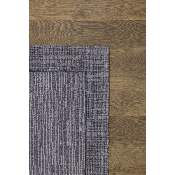 Tamno sivi vuneni tepih 200x300 cm Linea – Agnella-image-3