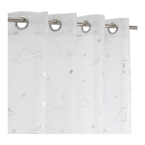 Bijela/u srebrnoj boji prozirna zavjesa 140x260 cm Dinos – Casa Selección-image-2