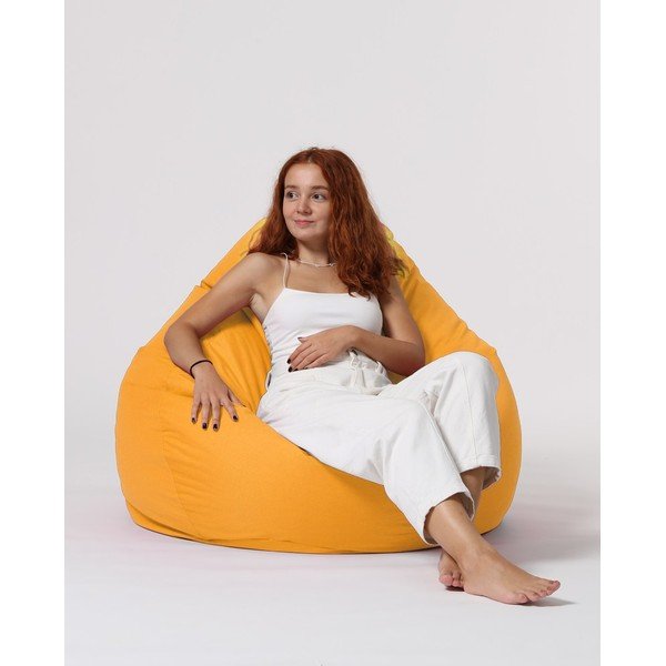 Žuta  vrtna vreća za sjedenje Premium XXL – Floriane Garden-image-3