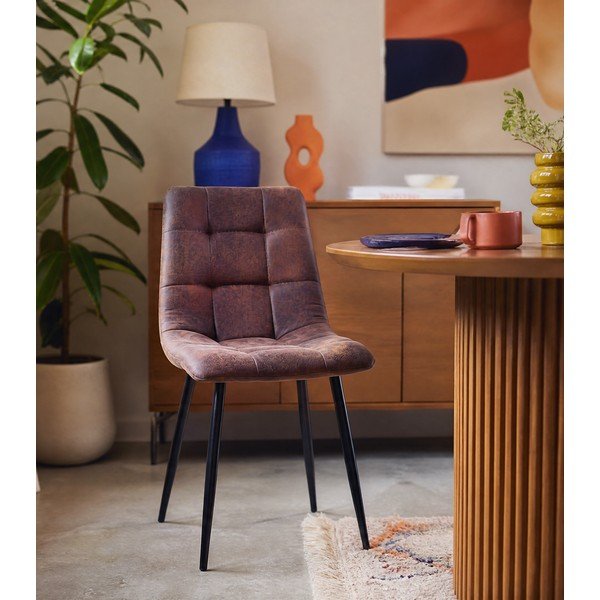 Set od 2 tamno smeđe blagovaonske stolice House Nordic Middelfart-image-3