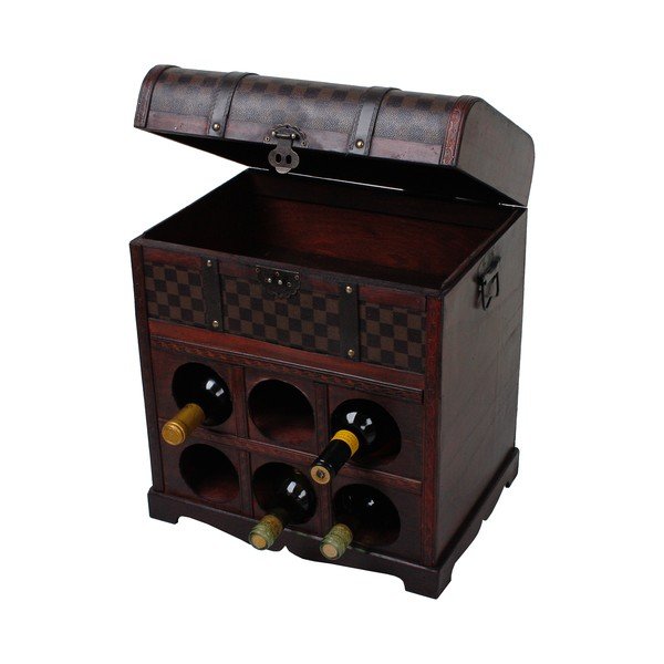 Smeđa vitrina za vino broj boca 6 kom, 41x48 cm – Deco Pleasure-image-3