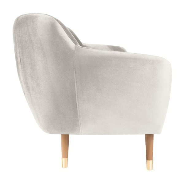 Sofa od krem baršuna Mazzini Sofas Benito, 158 cm-image-3