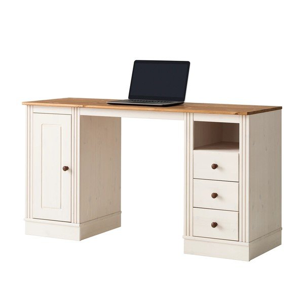 Radni stol s pločom stola od borovine 50x140 cm Anita – Støraa-image-4