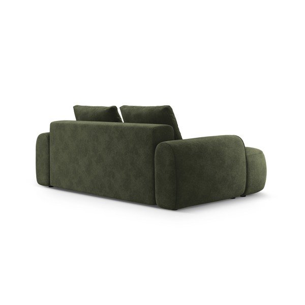 Zelena baršunasti sofa 200 cm Linz – Cosmopolitan Design-image-3