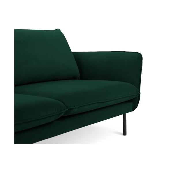Tamnozelena baršunasta sofa 160 cm Vienna - Cosmopolitan Design-image-3