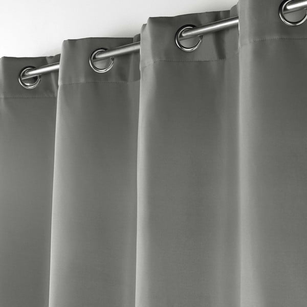 Siva termo izolacijska zavjesa od mikrovlakana 135x260 cm Micropolar – douceur d'intérieur-image-1