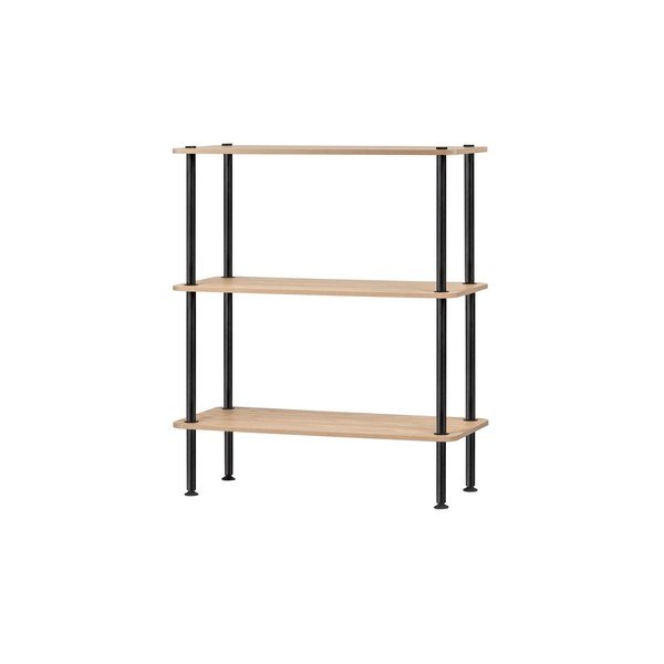 Regal u dekoru hrasta u prirodnoj boji 80x90,5x35 cm Teidi – noo.ma