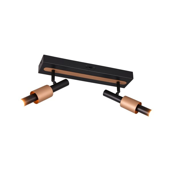 Crni/u brončanoj boji LED reflektor 20,5x42 cm Ikaris – Trio Select-image-1