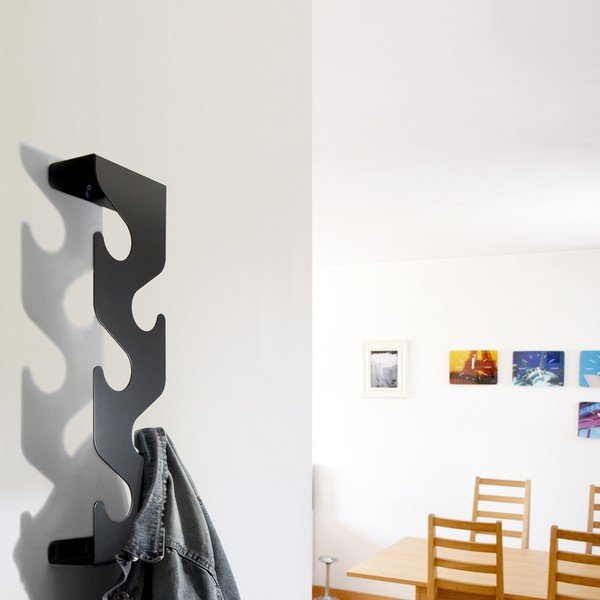 Vješalica s valovima, crna-image-1