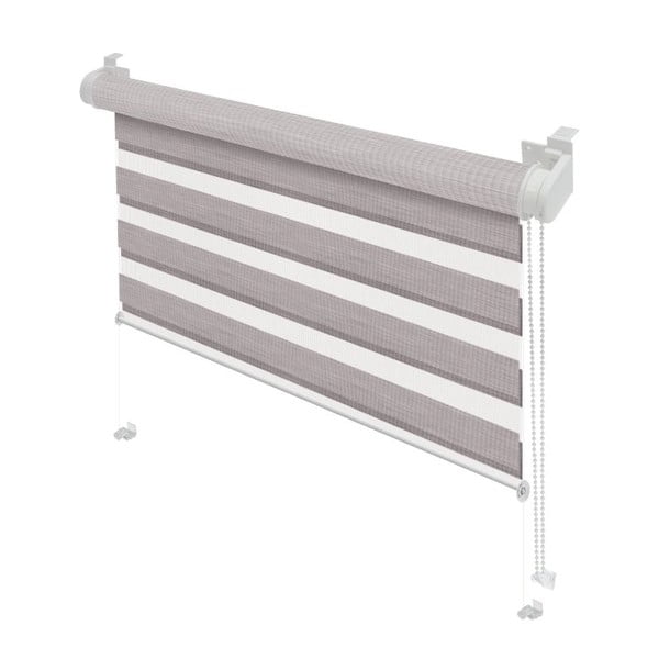 Smeđe-sive rolete 72,5x150 cm Zebra Silvalin – Gardinia-image-1
