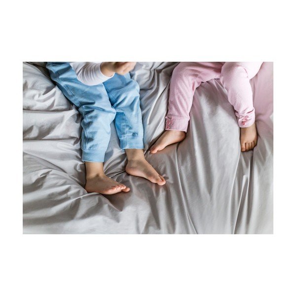 Svijetlo siva navlaka za poplun za bračni krevet/za produženi krevet od egipatskog pamuka 200x220 cm Perla – WeLoveBeds-image-3