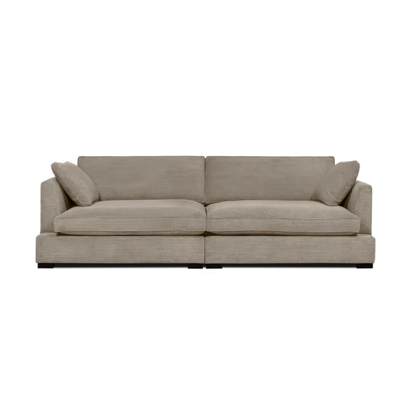 Bež sofa od samta 266 cm Mobby – Scandic