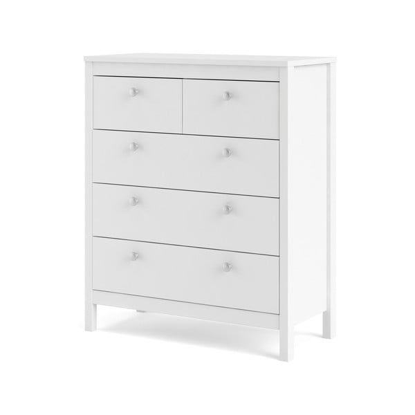 Bijela visoka komoda 82x99 cm Madrid – Tvilum-image-3