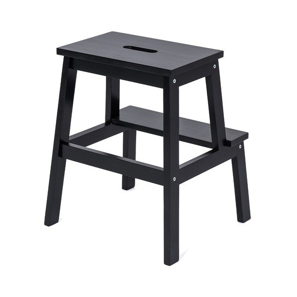 Crni stolac od kaučukovca Corg - Bonami Selection-image-1