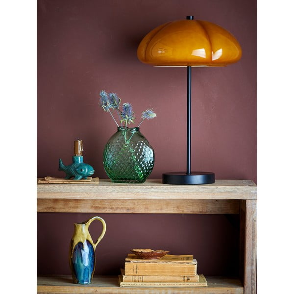 Oker žuta stolna lampa sa staklenim sjenilom (visina 46,5 cm) Kinoko – Bloomingville-image-1
