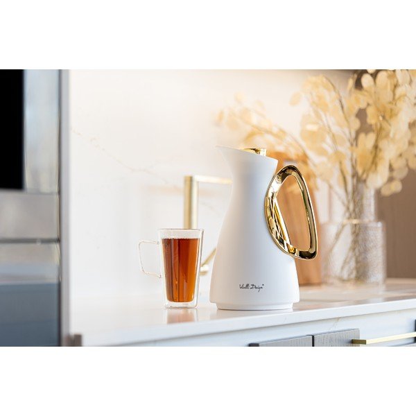 Bijela/u zlatnoj boji termosica 1 l Alessia – Vialli Design-image-4