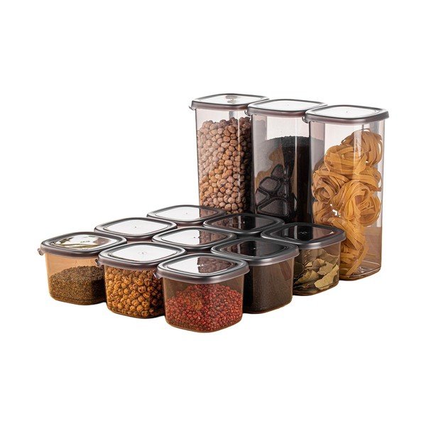 Posude za namirnice u setu 12 kom za čuvanje hrane Fresco – Hermia