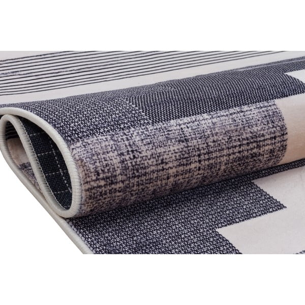 Sivo-bež perivi tepih 160x100 cm - Vitaus-image-3