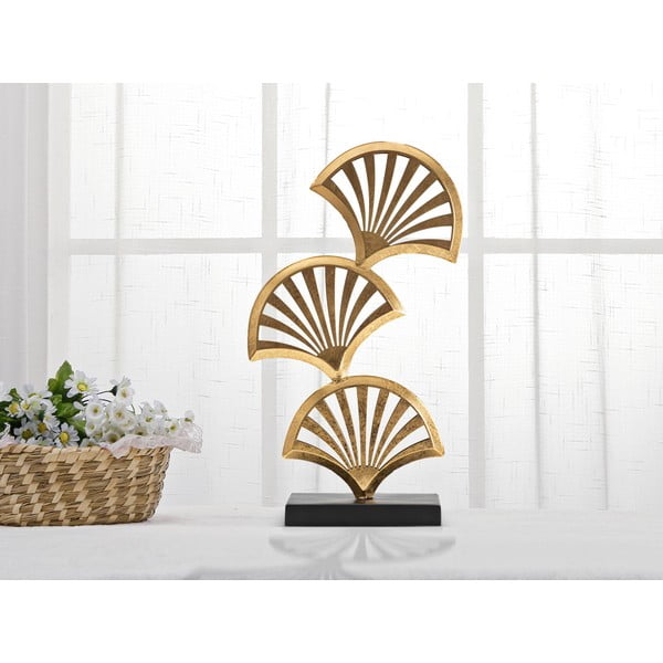 Metalni kipić u zlatnom dekoru Mauro Ferretti Triple Leaf-image-2