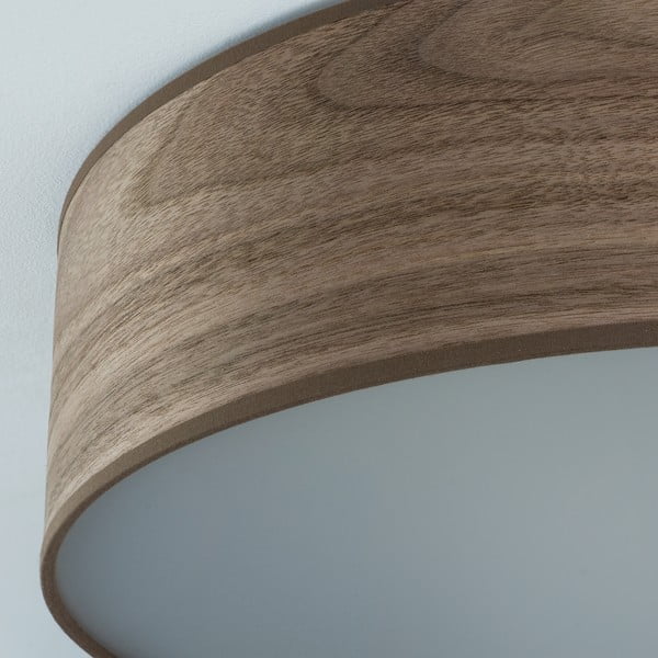 Stropna lampa od prirodnog furnira u boji orahovog drveta Sotto Luce TSURI L, ⌀ 40 cm-image-4