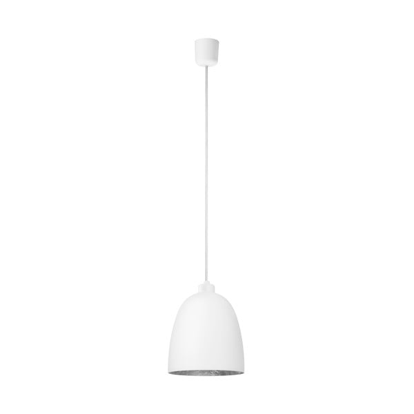 Bijela stropna svjetiljka sa srebrnim detaljima Sotto Luce AWA Elementary 1S