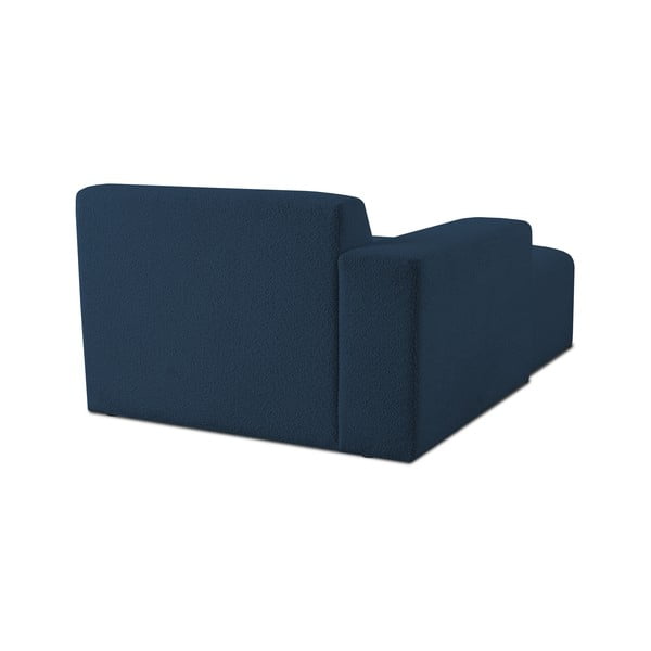 Tamno plava modularna sjedeća garnitura od bouclé tkanine (s lijevim kutom) Roxy – Scandic-image-3