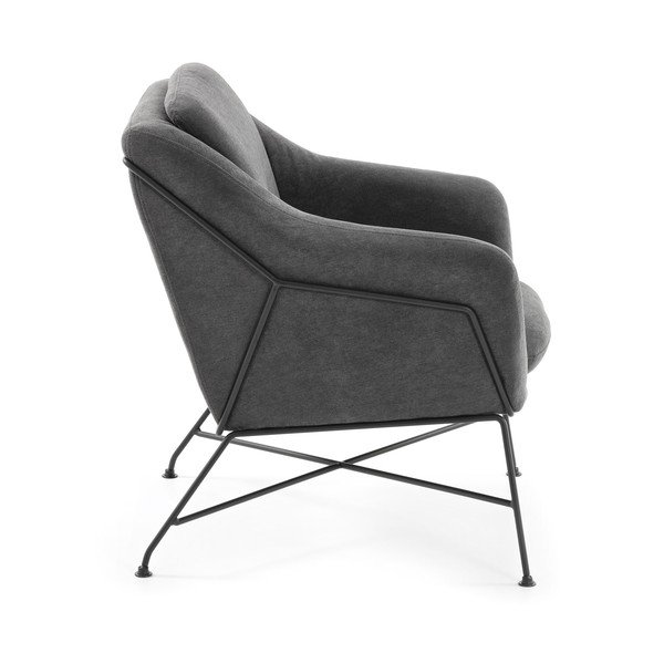 Siva fotelja Brida – Kave Home-image-2