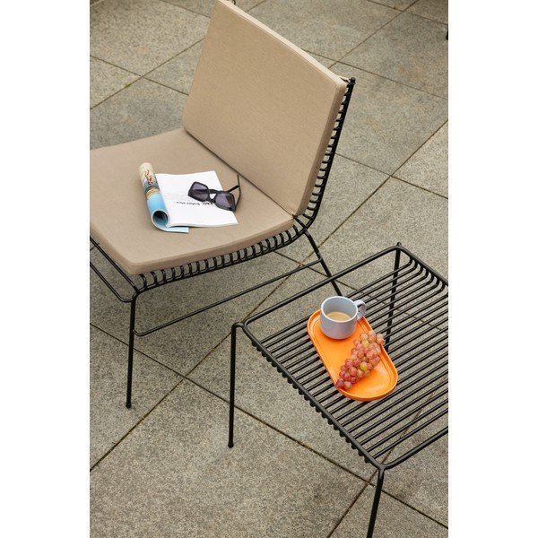 Crna metalna vrtna fotelja String – Hübsch-image-1