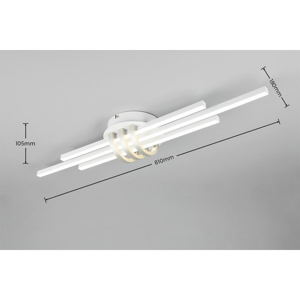 Bijela LED stropna svjetiljka 18x81 cm Cinto – Reality-image-4