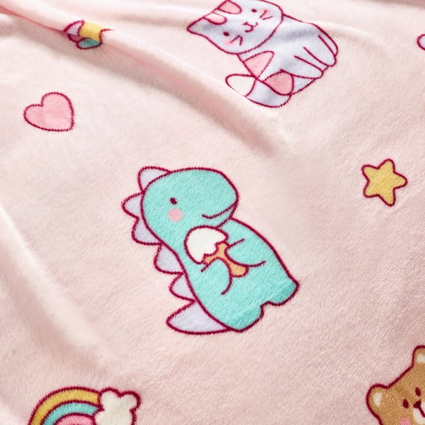 Ružičasta deka za bebe od flisa 130x170 cm Forever Together – Catherine Lansfield-image-3