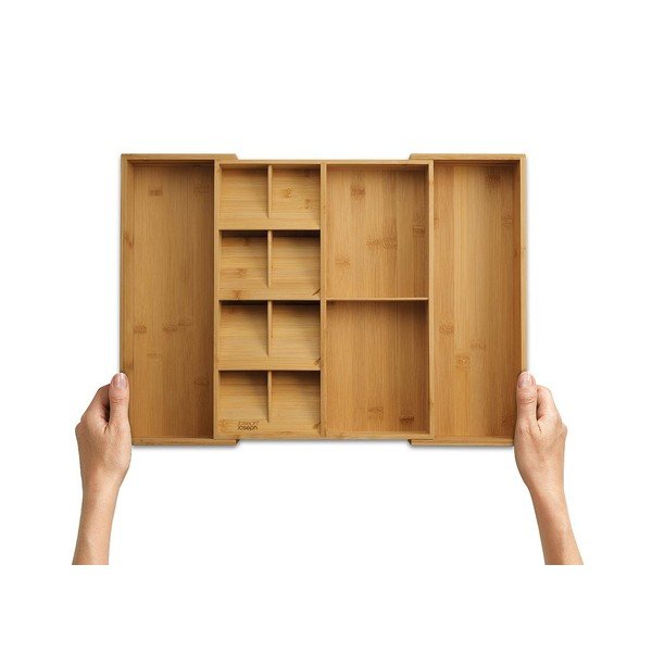 Prilagodljiv organizator pribora od bambusa u prirodnoj boji 32 x 40 cm DrawerStore Bamboo – Joseph Joseph-image-4