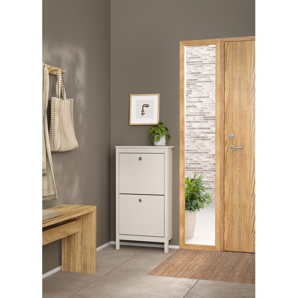 Sivo-bež preklopni ormarić za cipele Madrid – Tvilum-image-3