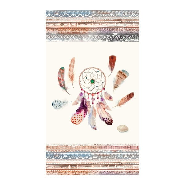 Ručnik za plažu s printom Good Morning Feathers, 100 x 180 cm