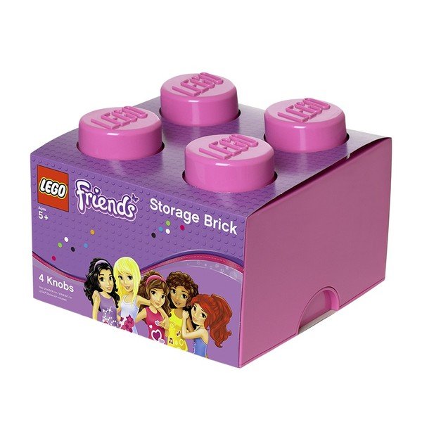 Ružičasta kvadratna kutija za pohranu LEGO® Friends-image-2