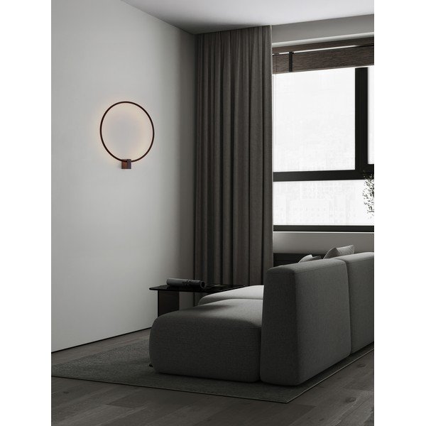 Mat crna LED zidna lampa aluminijska s mogućnosti zatamnjivanja Cercio – Nova Luce-image-1
